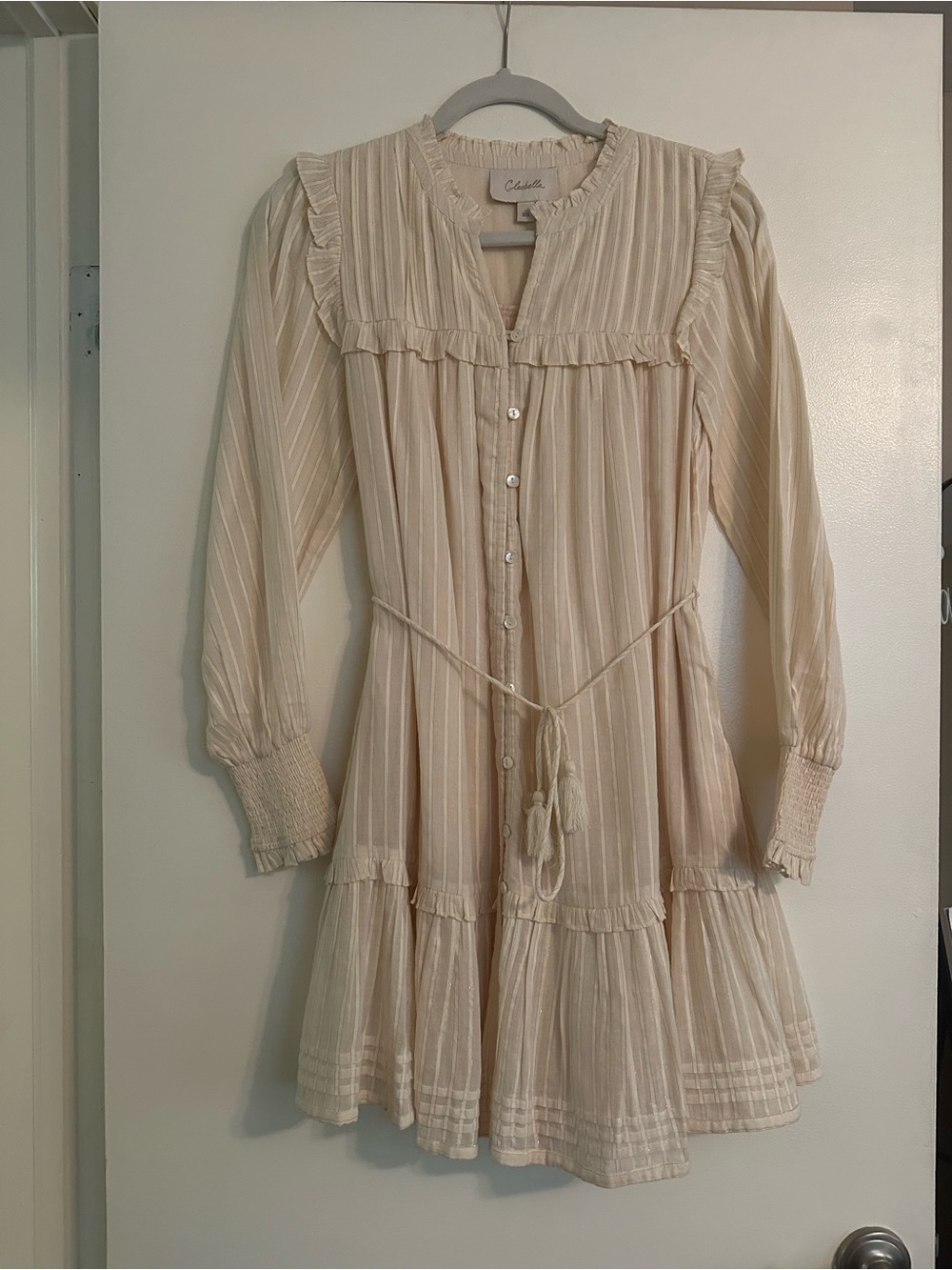Cleobella Celine Mini Dress w/ Metallic Thread